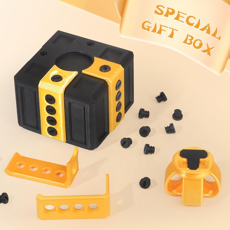 Crestgolf annoying kids Christmas gifts funny gift box for money and card holder.large gag prank case with screws. (Ice-cream) - Image 3